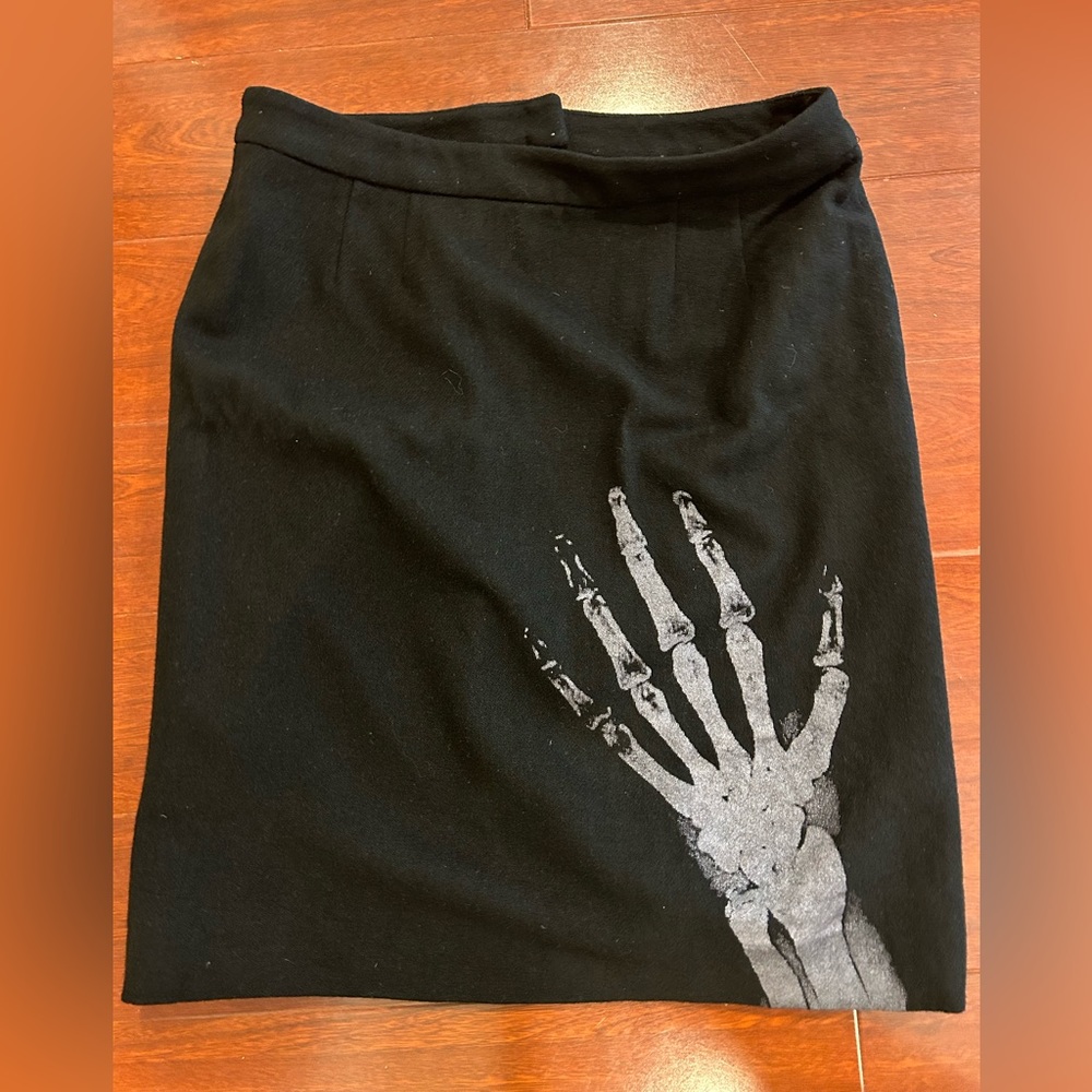 Libertine Wool X-ray hand skirt